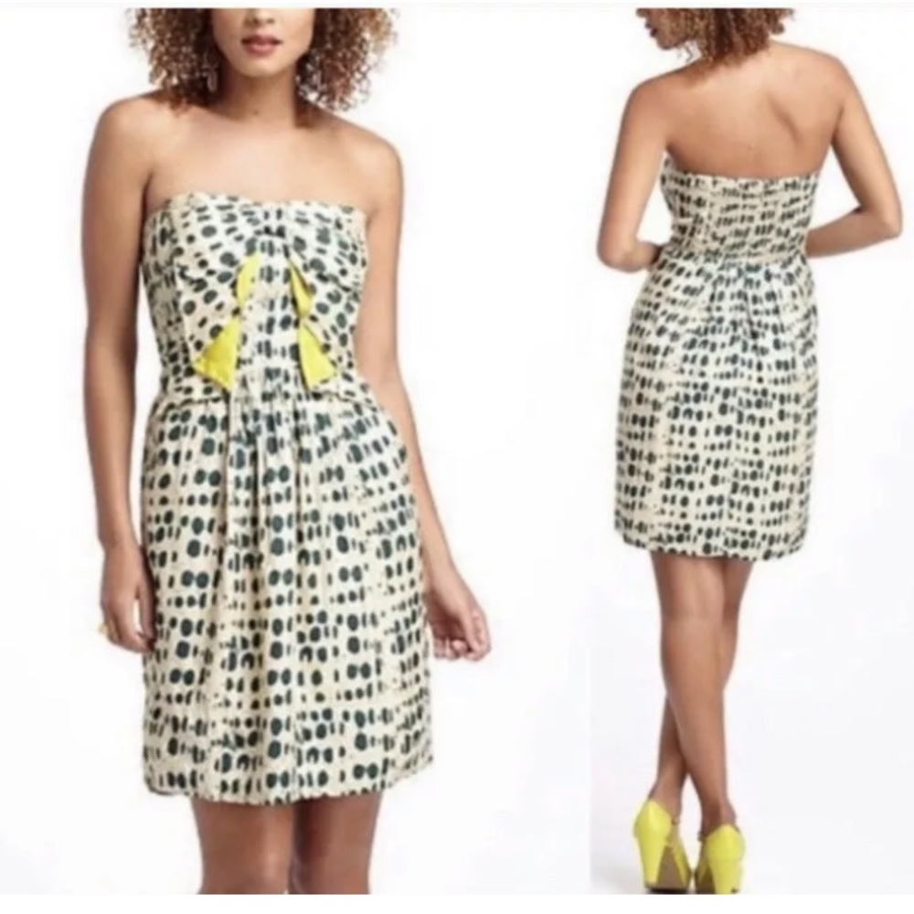 Anthropologie Vineet Bahl Strapless dress S